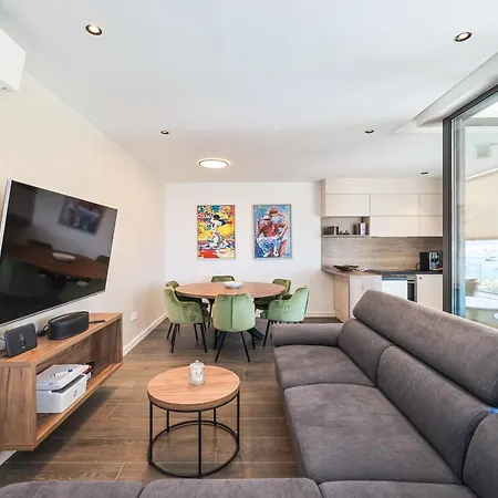 Penthouse Croatiendream With 3 Bedrooms, Pool And Sea View Lejlighed *