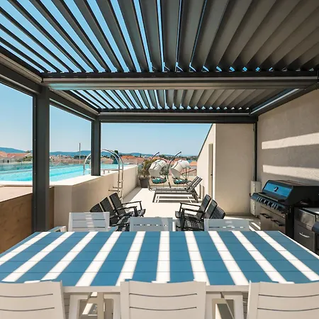Penthouse Croatiendream With 3 Bedrooms, Pool And Sea View Lejlighed *