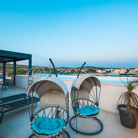 Lejlighed Penthouse Croatiendream With 3 Bedrooms, Pool And Sea View Sukošan