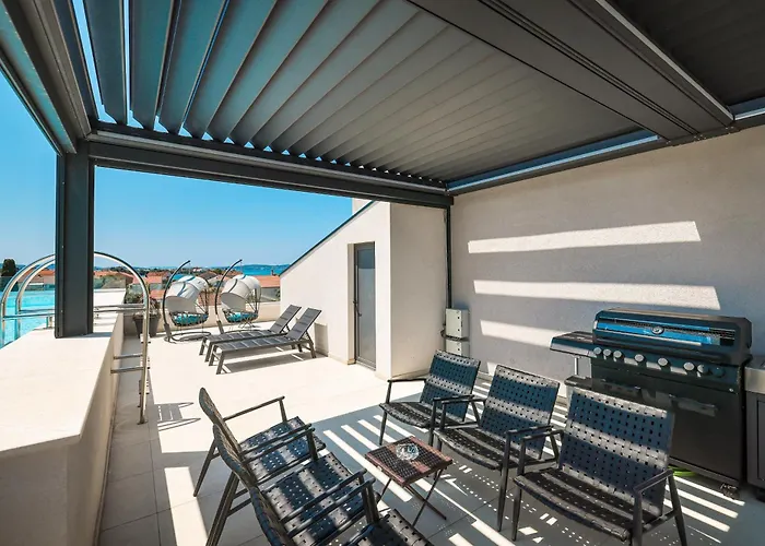 Apartamento Penthouse Croatiendream With 3 Bedrooms, Pool And Sea View Sukošan