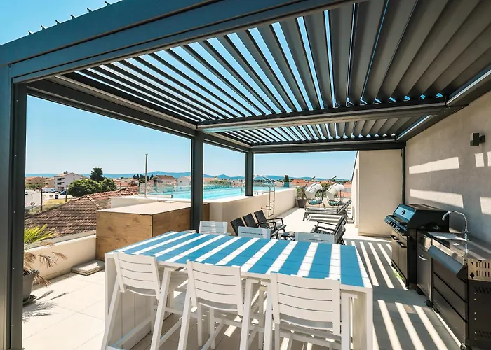 Apartamento Penthouse Croatiendream With 3 Bedrooms, Pool And Sea View *