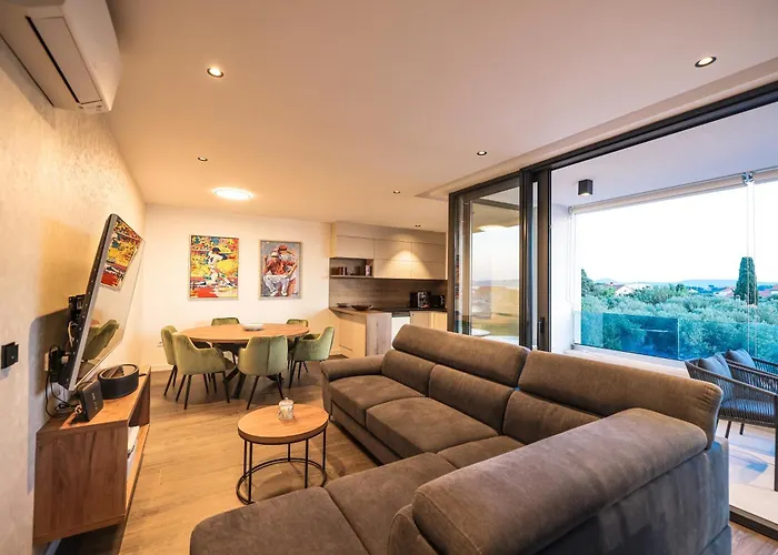 Apartamento Penthouse Croatiendream With 3 Bedrooms, Pool And Sea View *